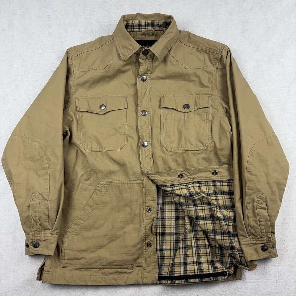 STS Ranchwear Jacket Men's Small The Lincoln Flannel Lined Western Work Shacket